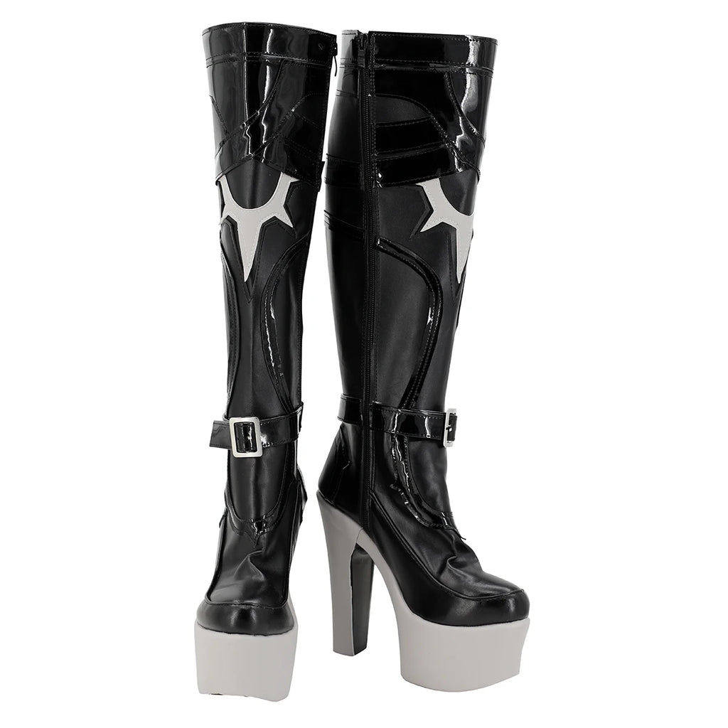 Honkai Star Rail Phainon Cosplay Shoes Black Boots Custom Made