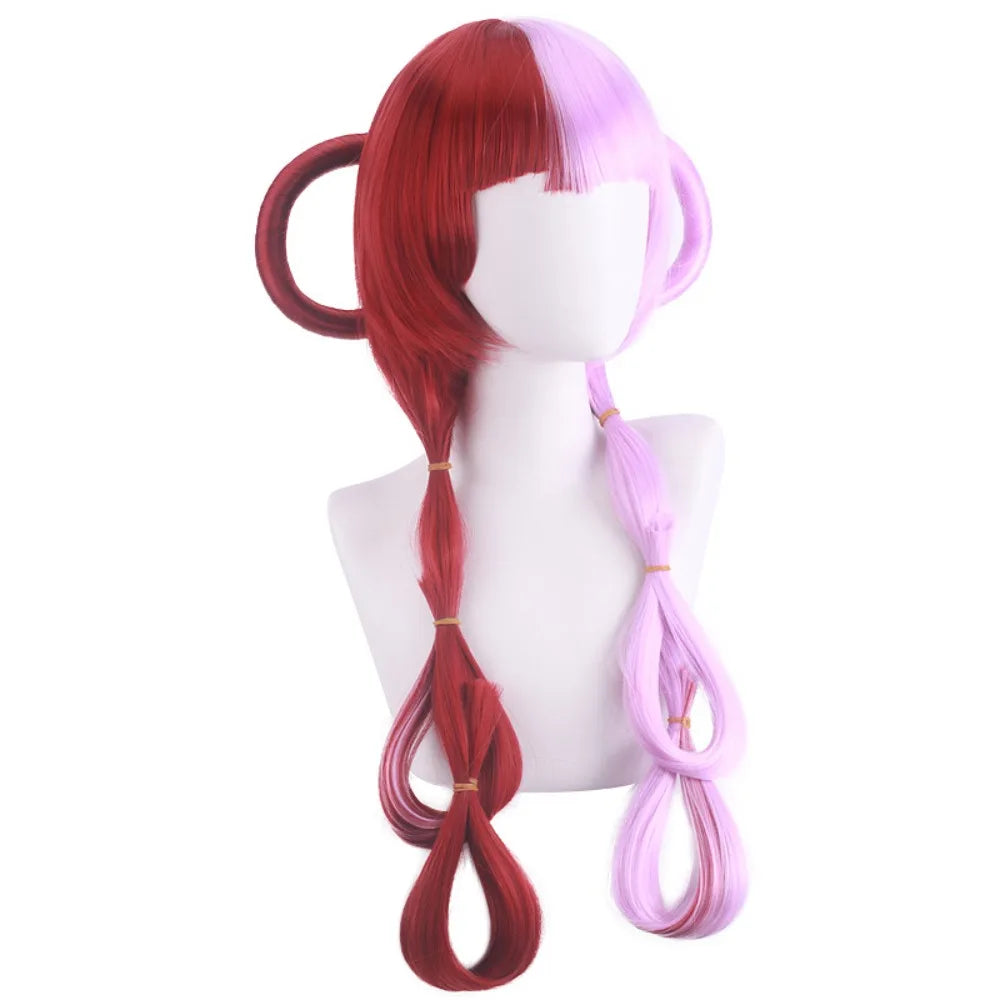 Perruque de cosplay de Red Uta du film One Piece, fille de Shanks, cheveux longs roses