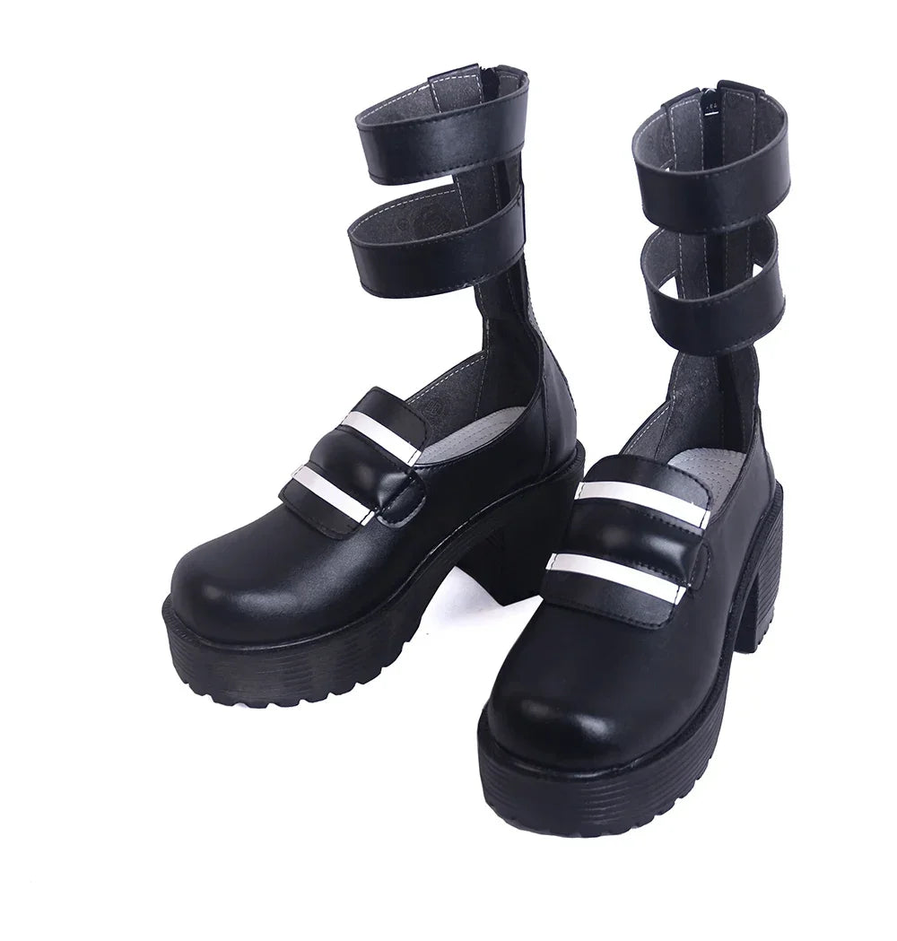 My Hero Academia Himiko Toga Cosplay Boots High Heels Shoes