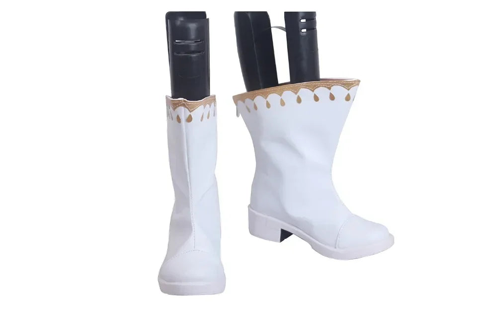 The Seven Deadly Sins 2 Elizabeth Liones Cosplay Boots White Shoes
