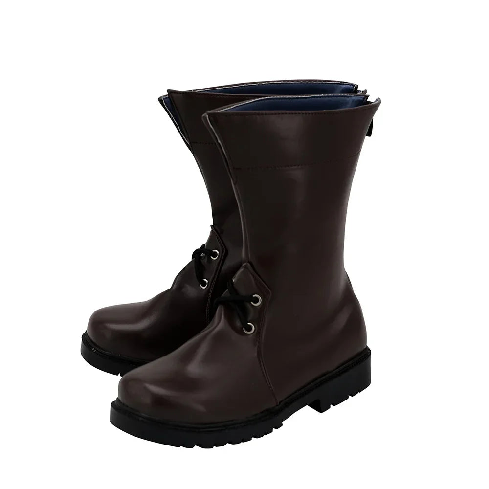 Arknights Skadi Cosplay Boots Brown Shoes