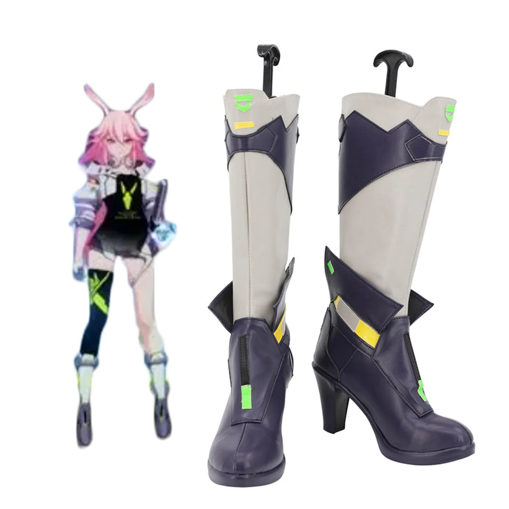 Honkai Impact 3 Yae Sakura Blanc X Ichijin Cosplay Boots High Heel Shoes