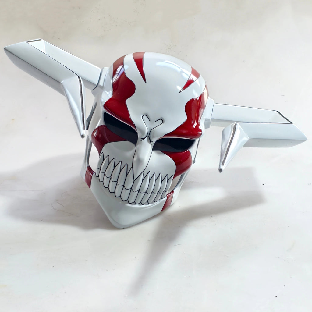 Masque Full Hollow d'Ichigo de Bleach avec cornes de taureau détachables 