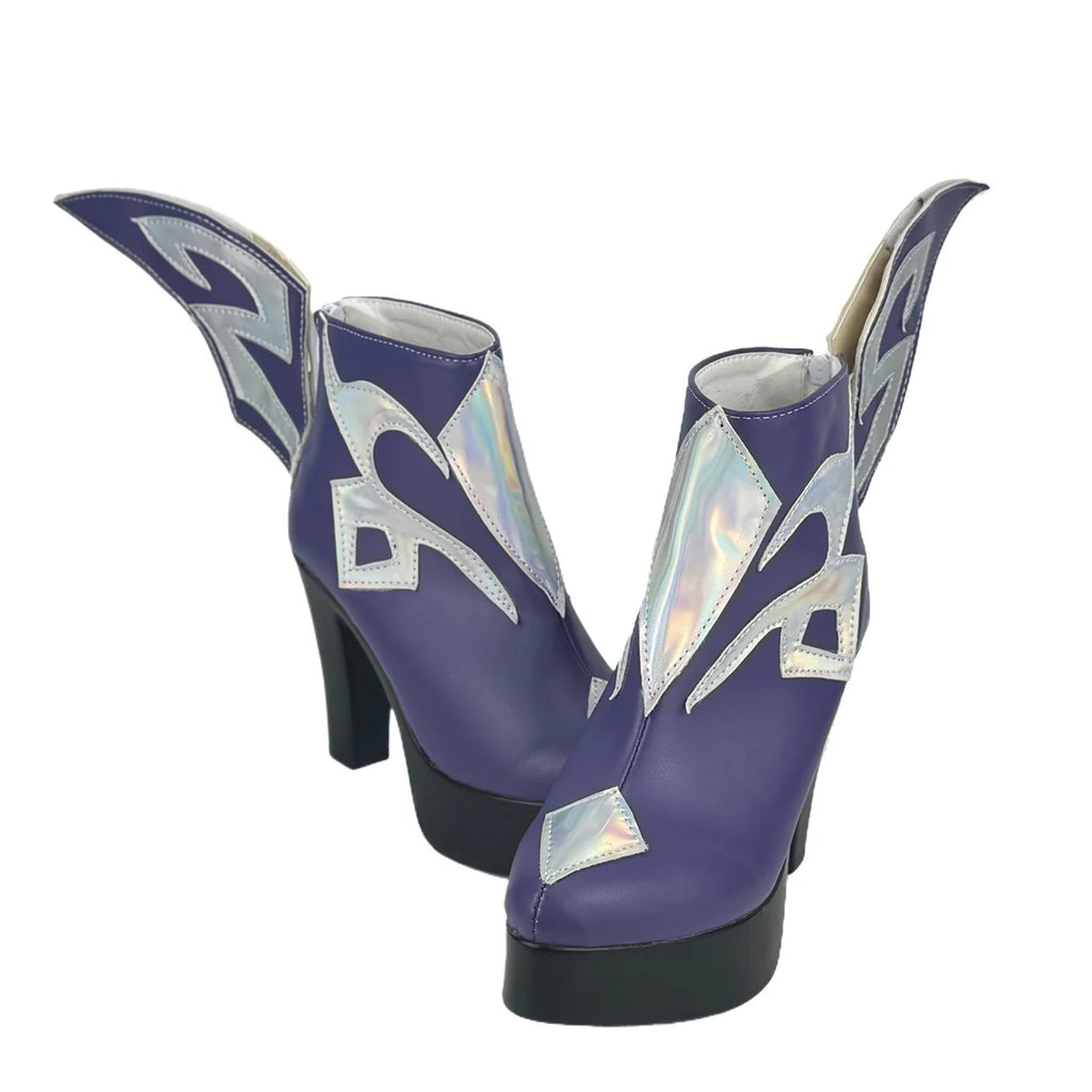 Bottes de cosplay Skirk de Genshin Impact, chaussures sur mesure pour costume de jeu d'anime 