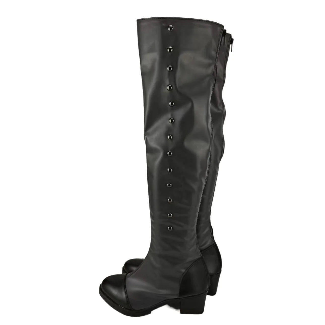 Black Butler Ciel Phantomhive Cosplay Boots Custom Leather Shoes | MiDicosplay