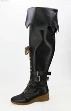 Final Fantasy XIV BLACK MAGE Cosplay Shoes Black Boots Custom Made