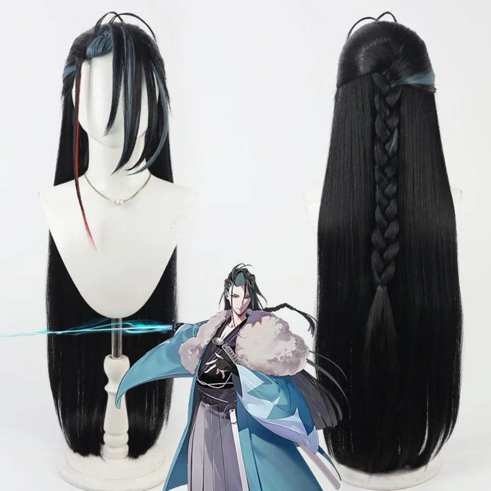 FGO Kondou Isami Cosplay Wig Black Gradient Hair