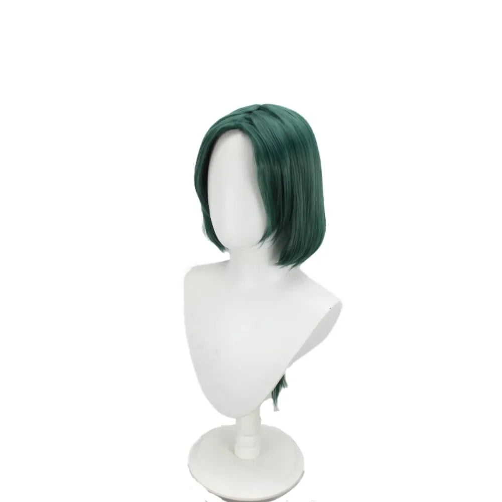 Fire Emblem Linhardt Cosplay Wig Green Hair