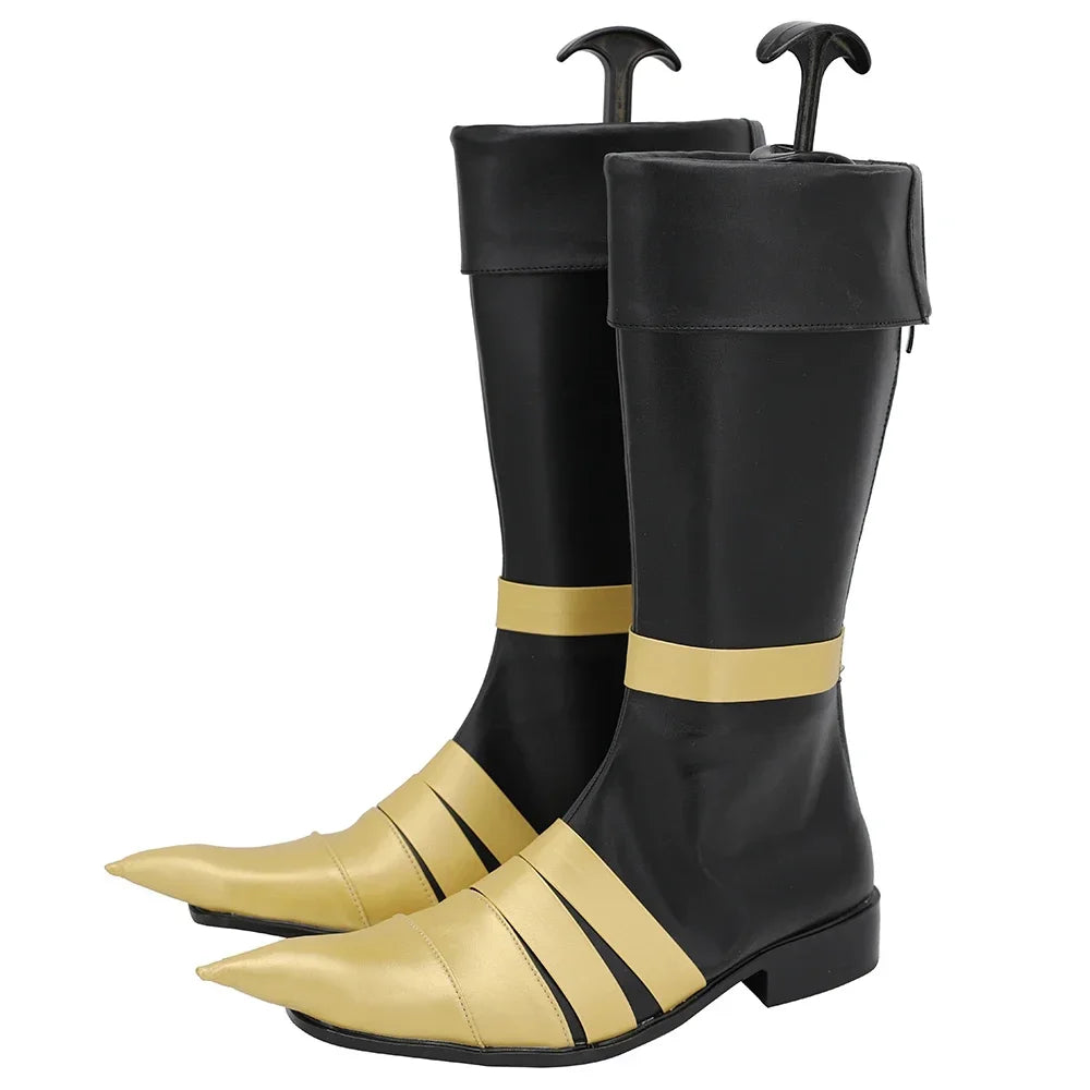 Final Fantasy VII Vincent Valentine Cosplay Boots Black Shoes