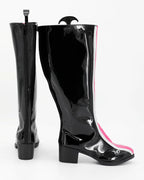 KPop Demon Hunters Rumi Cosplay Shoes Black Boots Custom Made