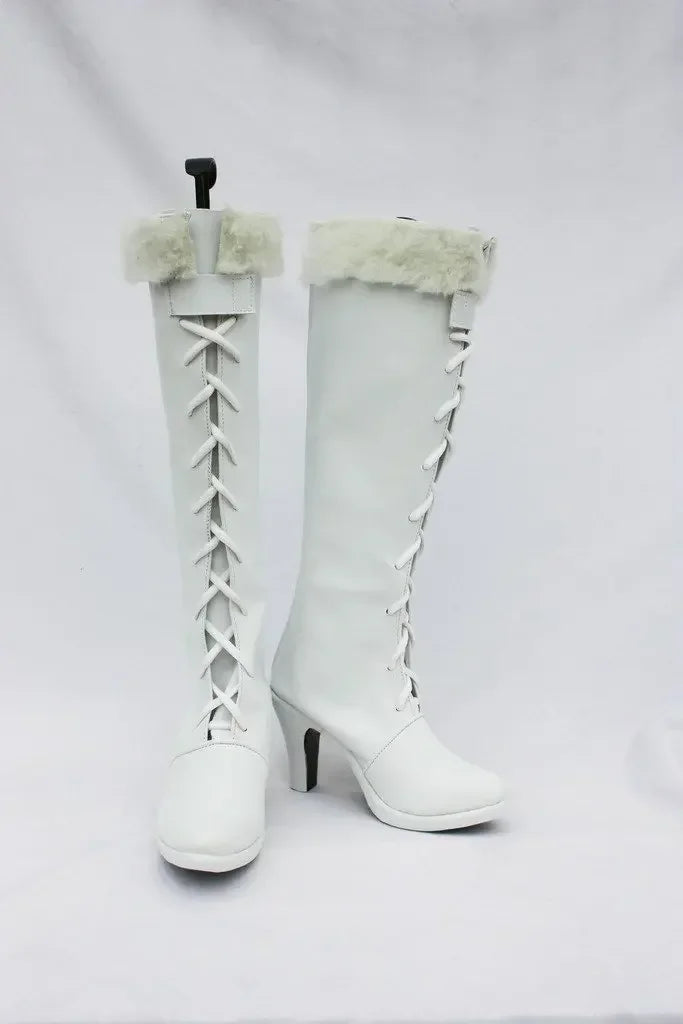 One Piece Nico Robin Cosplay Shoes White Boots