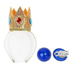 The Super Mario Bros Princess Peach Cosplay Wig Layered Wavy Long Hair with Crown