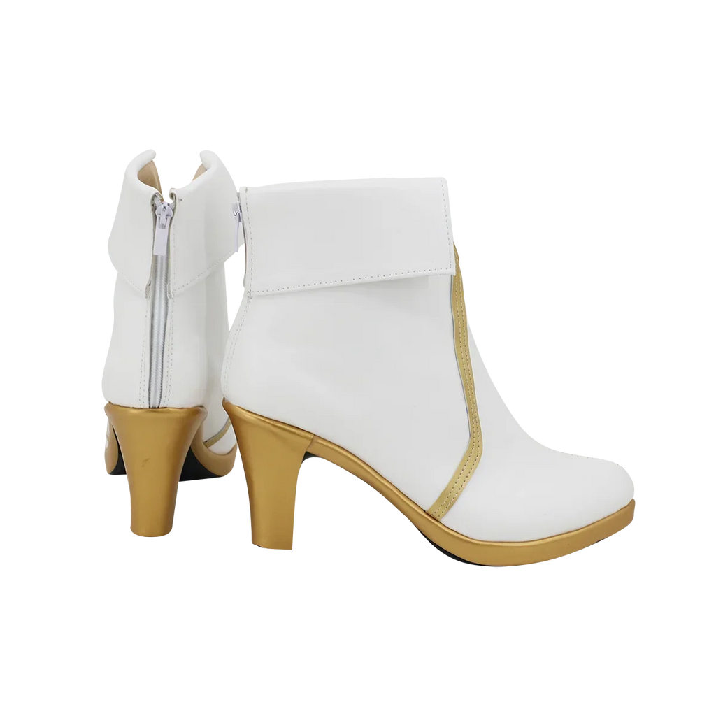 Fate Grand Order FGO Aesc the Savior Cosplay Boots Custom White Shoes