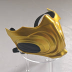 Mortal Kombat Sub-Zero Scorpion Half Face Mask Golden Ninja Cosplay Prop