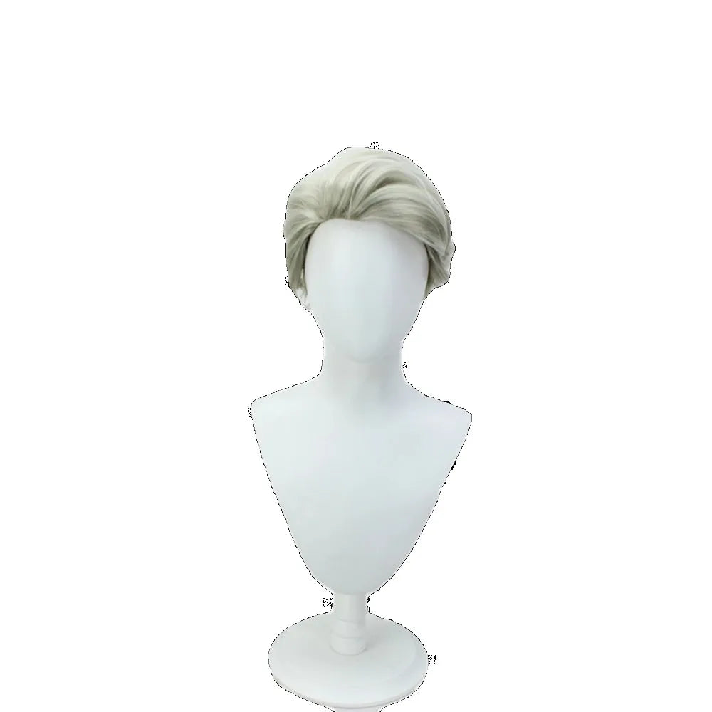 Jujutsu Kaisen Nanami Cosplay Wig Grey Green Spiky Short Hair