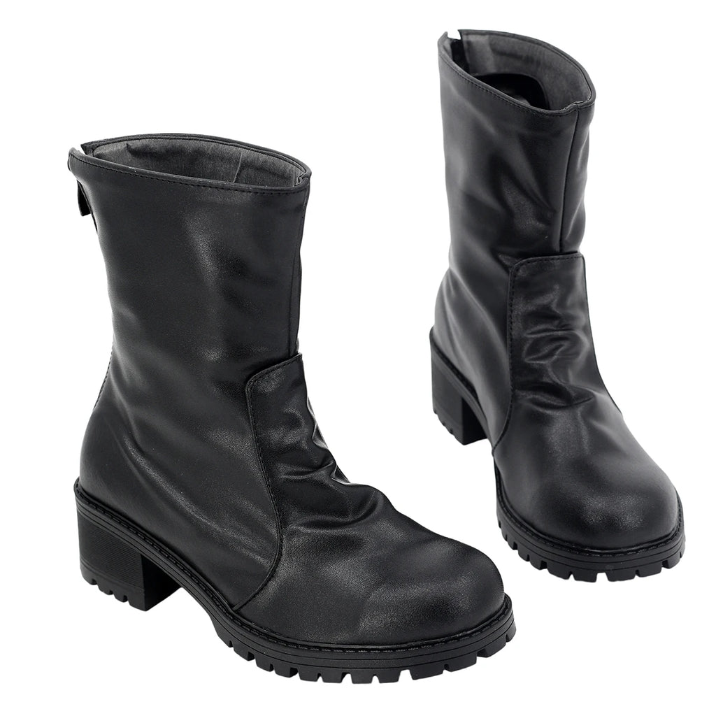 Final Fantasy XIV Little Ladies Day Cosplay Shoes Black Boots