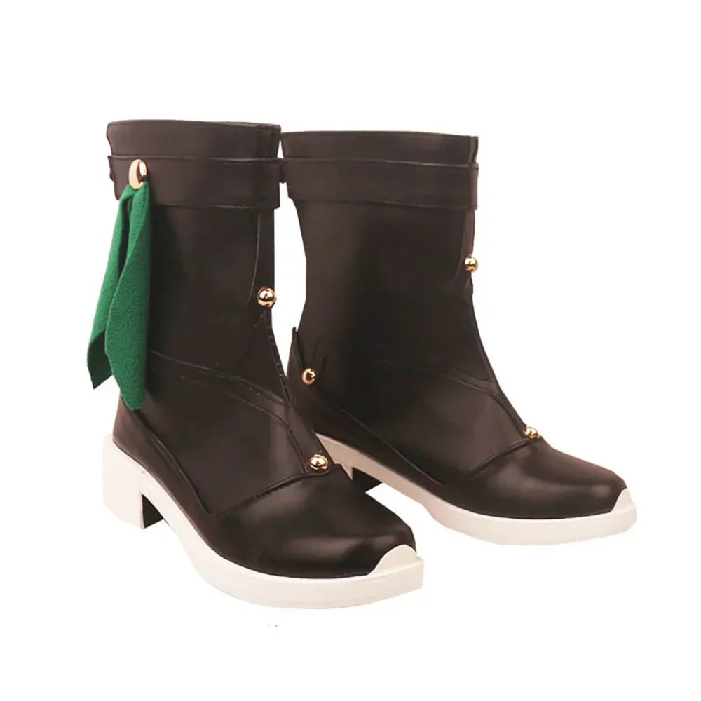 Honkai Star Rail Qingque Cosplay Boots Black Shoes