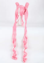 Perruque rose style cosplay Sailor Moon Dark Lady Chibiusa, cheveux d'anime 