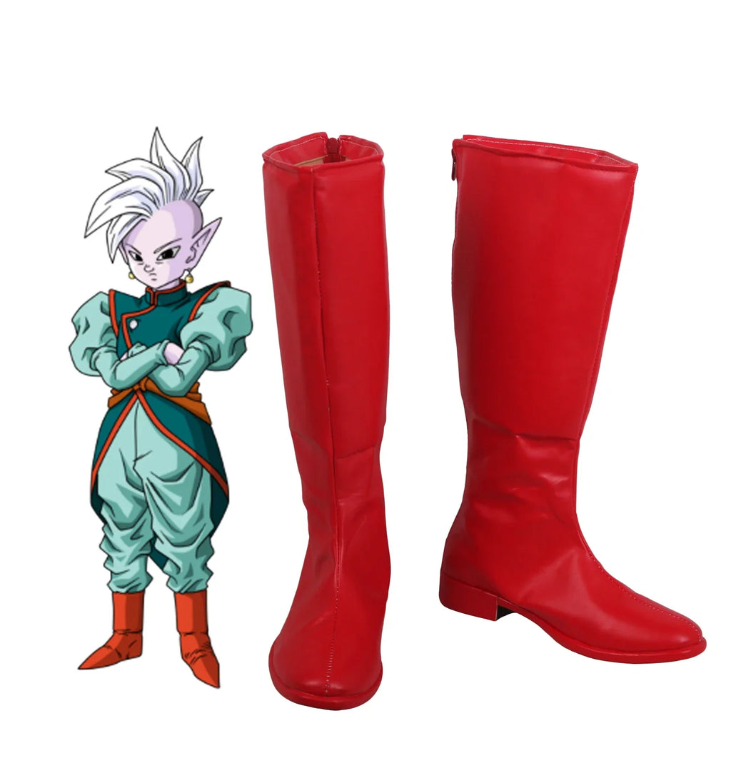 Dragon Ball East Kai Shin Cosplay Boots Red Shoes