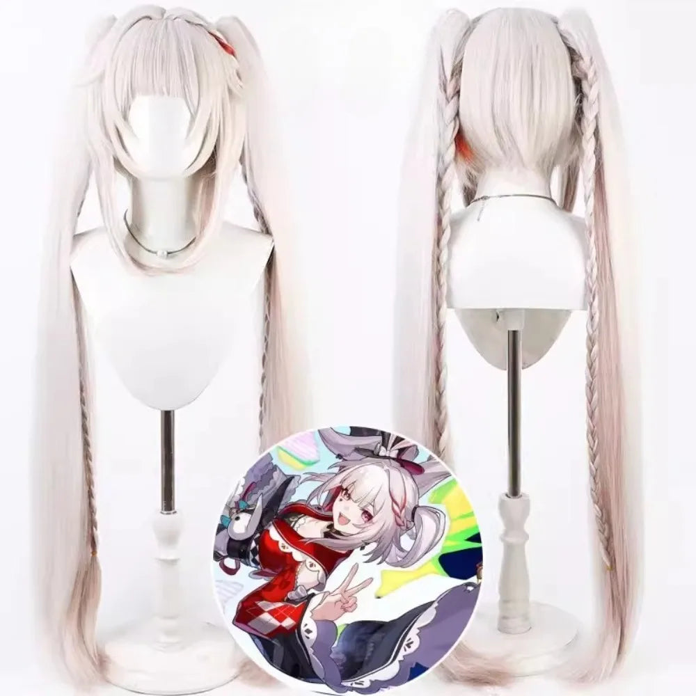 Honkai Star Rail Sparkle Cosplay Wig Detachable Ponytail Hair