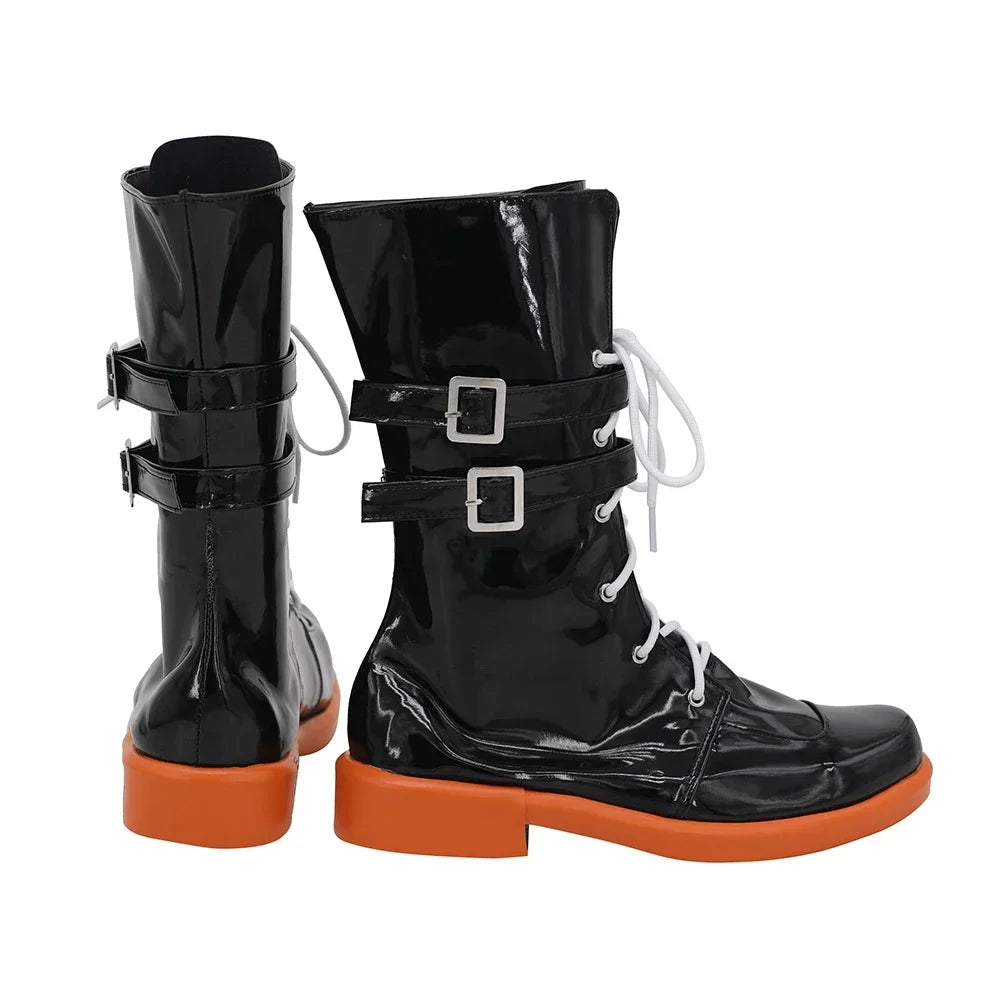 Arknights Flamebringer Cosplay Boots Black Shoes