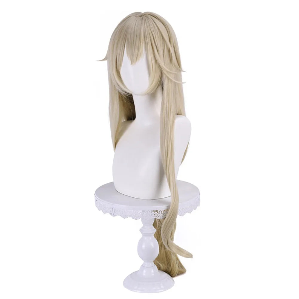 Honkai Star Rail Luocha Cosplay Wig Realistic Scalp Mixed Color Gradient Long Hair 4
