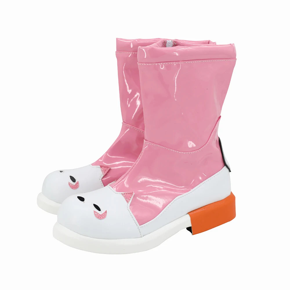 Overwatch Kiriko Dance of Rain Cosplay Shoes Pink Boots