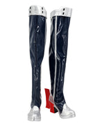 Bottes noires de cosplay USS Helena d'Azur Lane, fabriquées sur mesure à toutes les tailles.