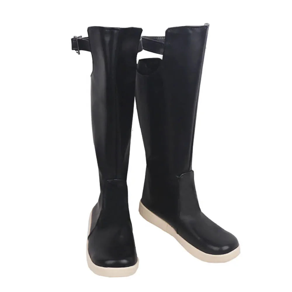 Final Fantasy14 Emet-Selch Cosplay Shoes Black Boots Custom Made