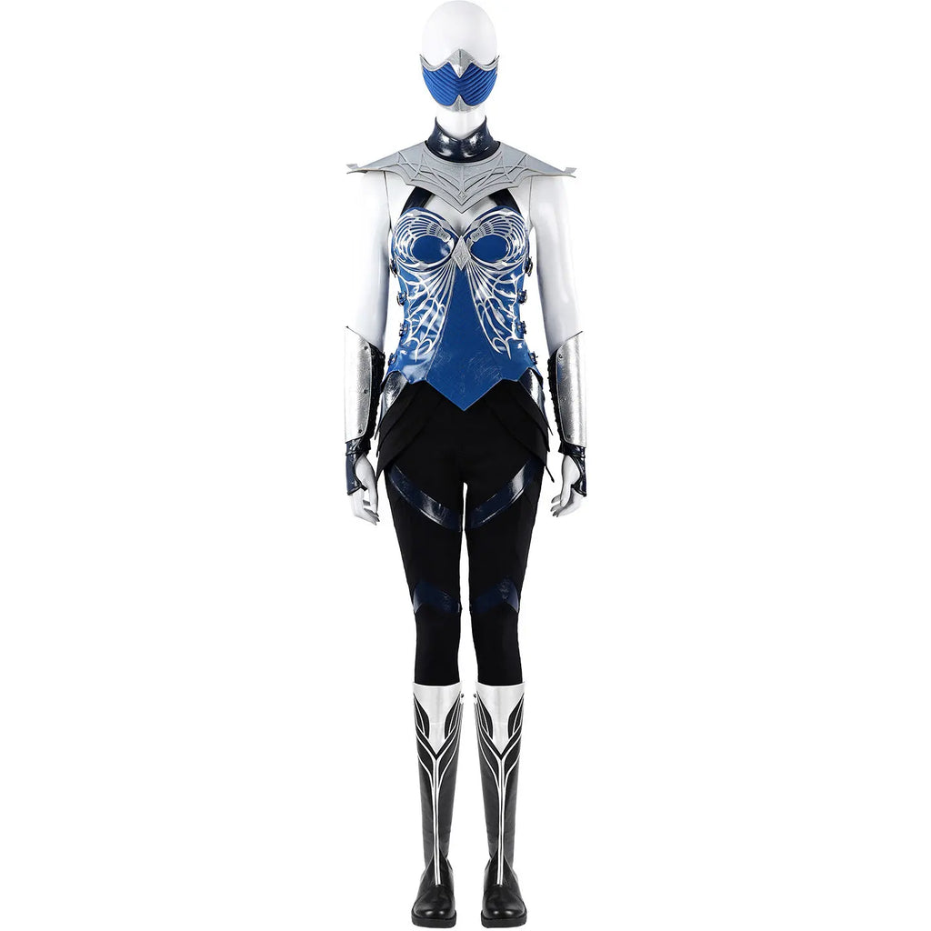 Mortal Kombat 2 Kitana Cosplay Costume Deluxe Full Set