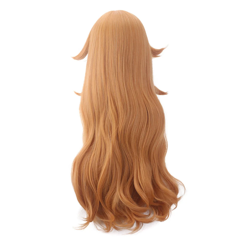 The Super Mario Bros Princess Peach Cosplay Wig Blonde Long Curly Hair