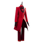 Hazbin Hotel  Alastor Cosplay Costume Red Suit Full Set