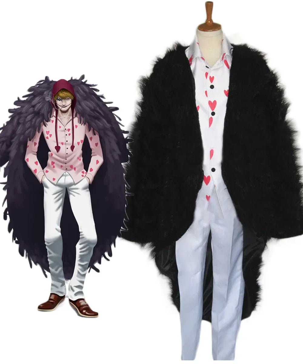 One Piece Donquixote Rosinante Corazon Cosplay Costume Full Set | MiDicosplay