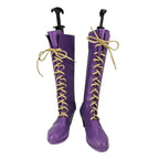 Sailor Moon Saturn Cosplay Boots Purple Shoes High Heel Custom Made