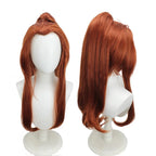 Overwatch Brigitte Cosplay Wig Reddish Brown Ponytail Hair