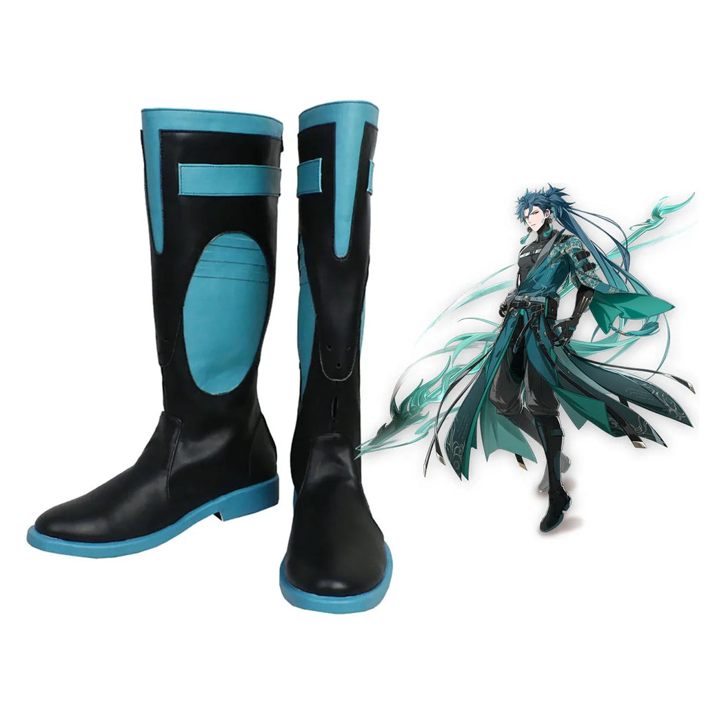 Wuthering Waves Jiyan Cosplay Shoes Leather Boots Custom Made Any Size