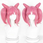 Perruque rose style cosplay Sailor Moon Dark Lady Chibiusa, cheveux d'anime 