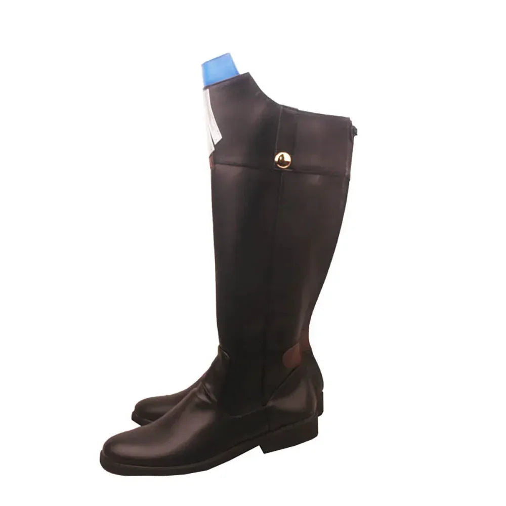 Honkai Star Rail Gepard Cosplay Boots Black Shoes