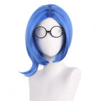 Inside Out Sadness Cosplay Wig Short Teal Blue Hair