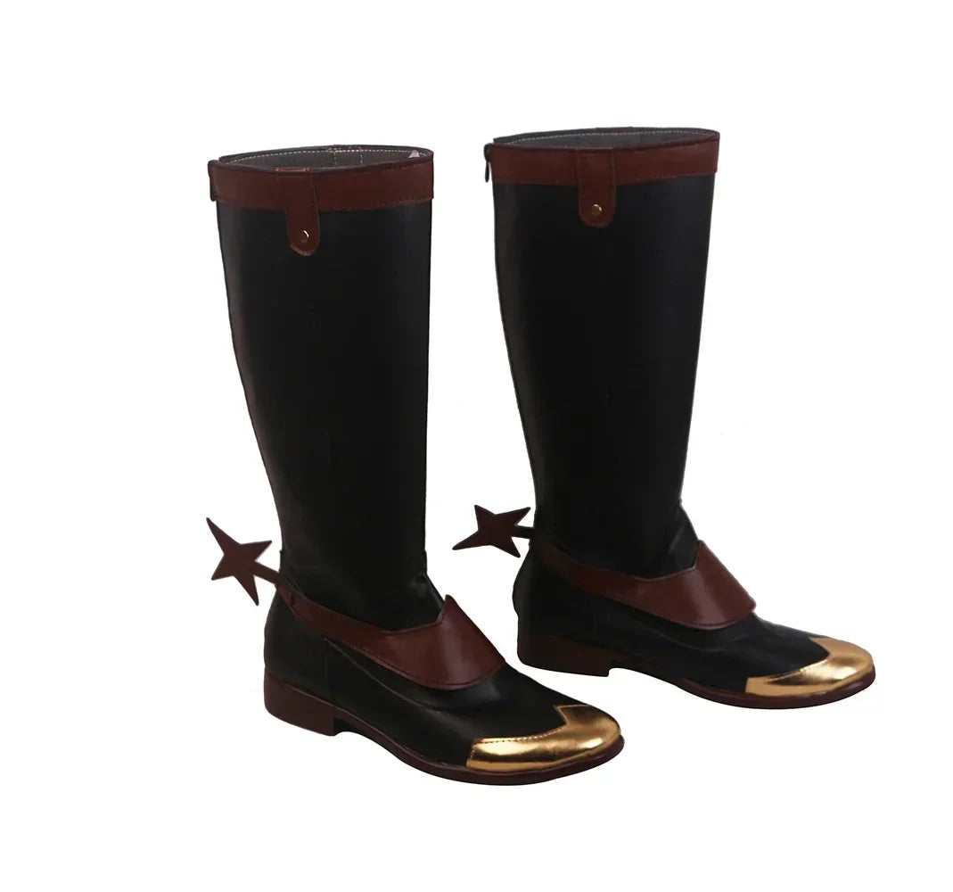 LOL The Virtuoso Khada Jhin Cosplay Boots Black Shoes