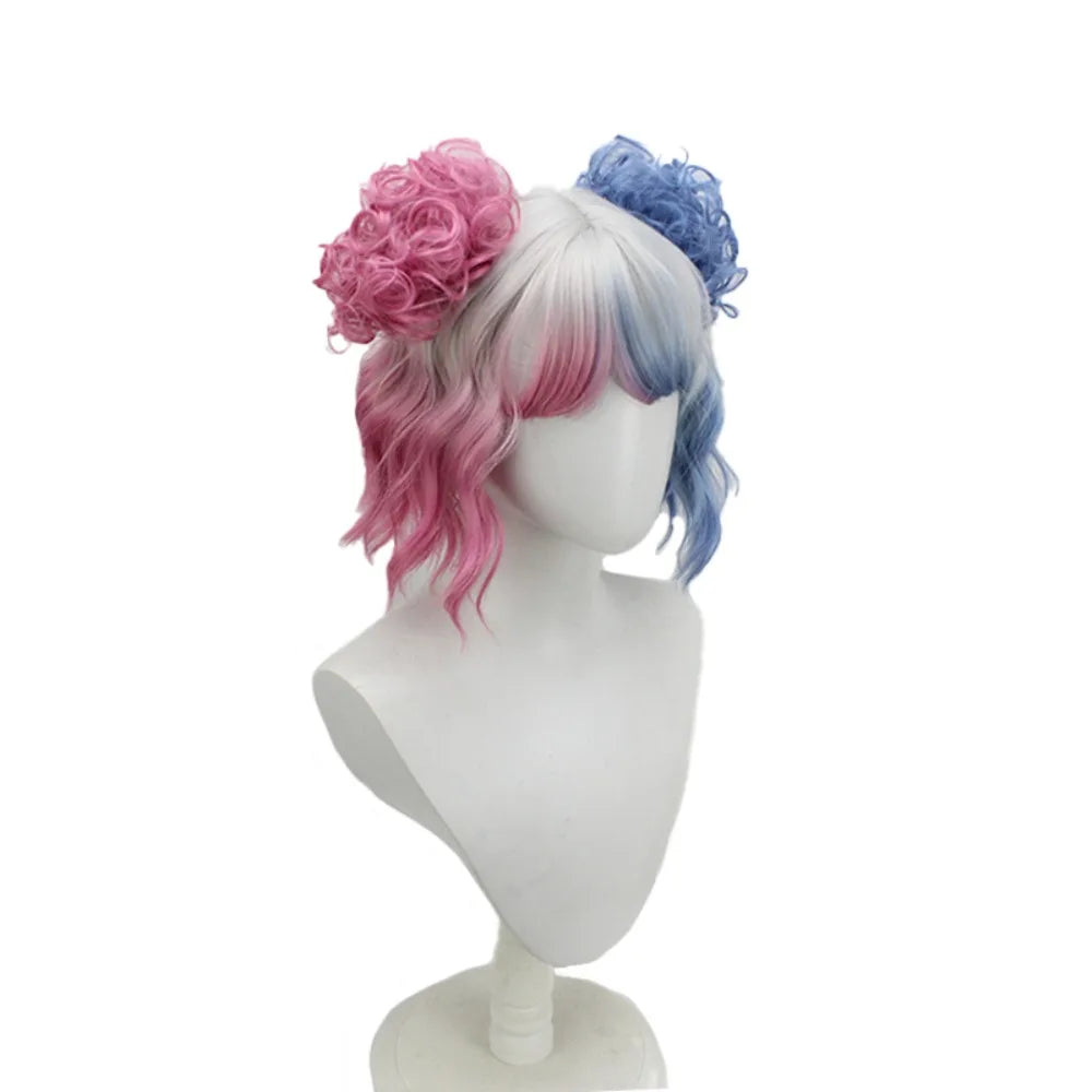 Wednesday Enid Sinclair Styled Cosplay Wig Wolf Girl 2 Colored Ready Hair3