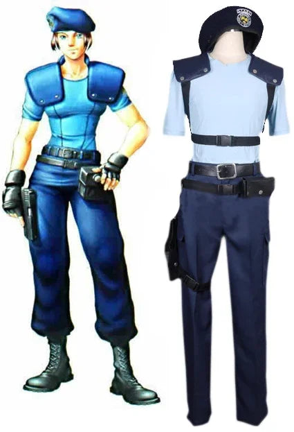 Resident Evil Jill Valentine S.T.A.R.S. Uniform Cosplay Costume 