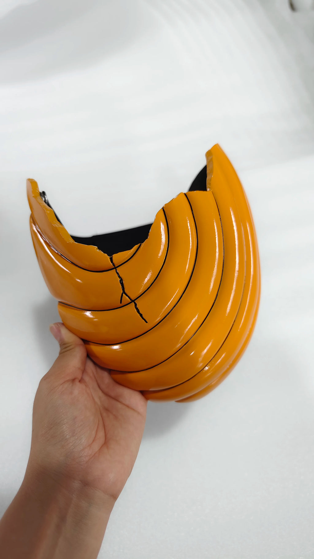 Narutp Tobi Cosplay Mask with Extra Wide Adjustable Straps Obito Uchiha Akatsuki Cosplay Prop