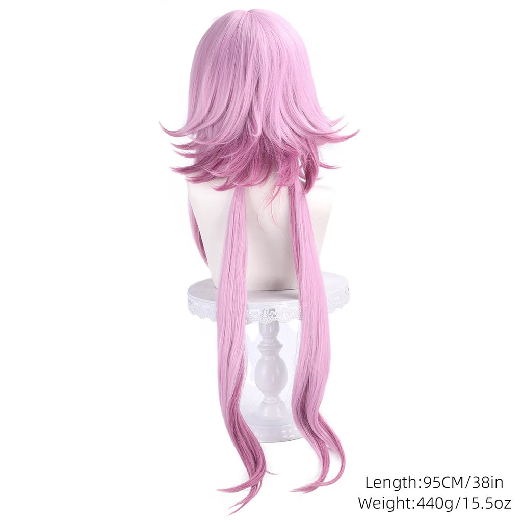 Honkai Star Rail March 7th Night Moon Cosplay Wig Simulation Scalp Gradient Color Heat Resistant Synthetic Hair