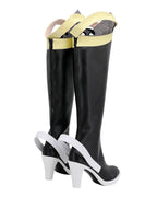 Sword Art Online Asada Shino Cosplay Boots High Heel Black Shoes