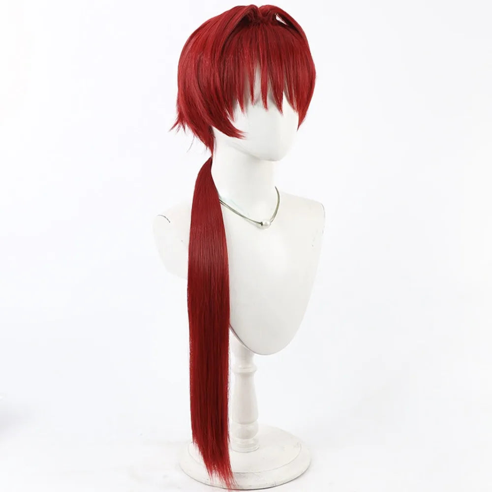 FGO Harada Sanosuke Cosplay Wig Wine Red Hair