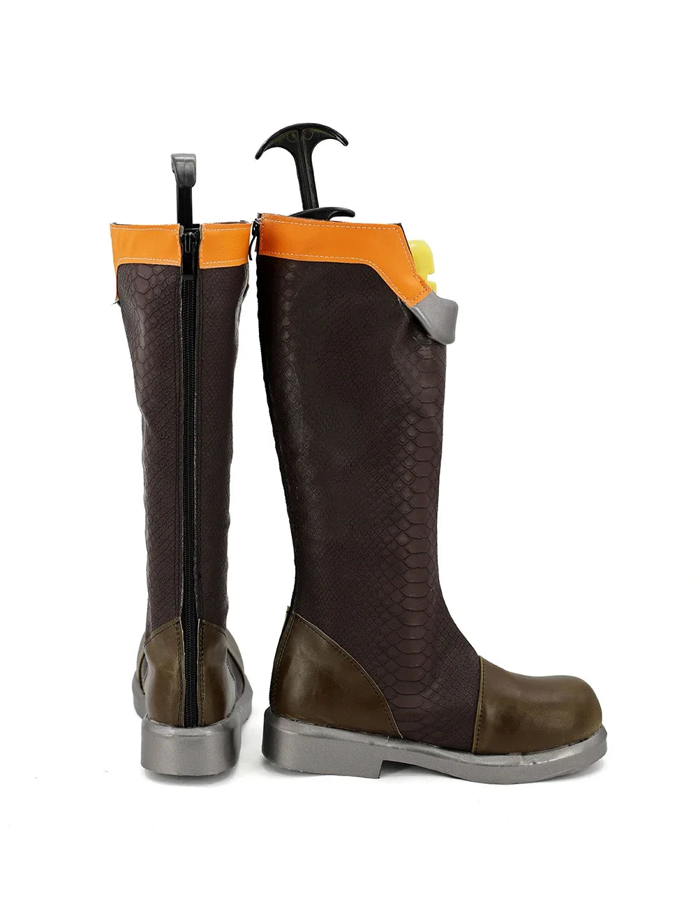 Overwatch Tracer Slipstream Skin Cosplay Boots Brown Shoes
