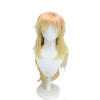 Perruque de cosplay de Kotetsu (Demon Slayer) - Coupe dégradée jaune ondulée 