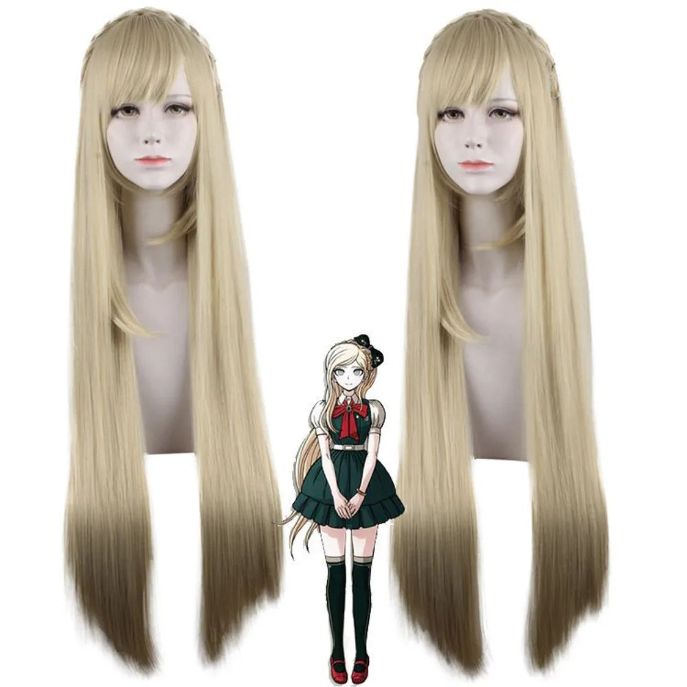 Danganronpa V3 Cosplay Wig Set Angie Yonaga White Hair Sonia Nevermind Tsumugi Shirogane Mikan Tsumiki
