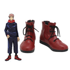 Chaussures de cosplay de Yuji Itadori (Jujutsu Kaisen), bottes rouges sur mesure